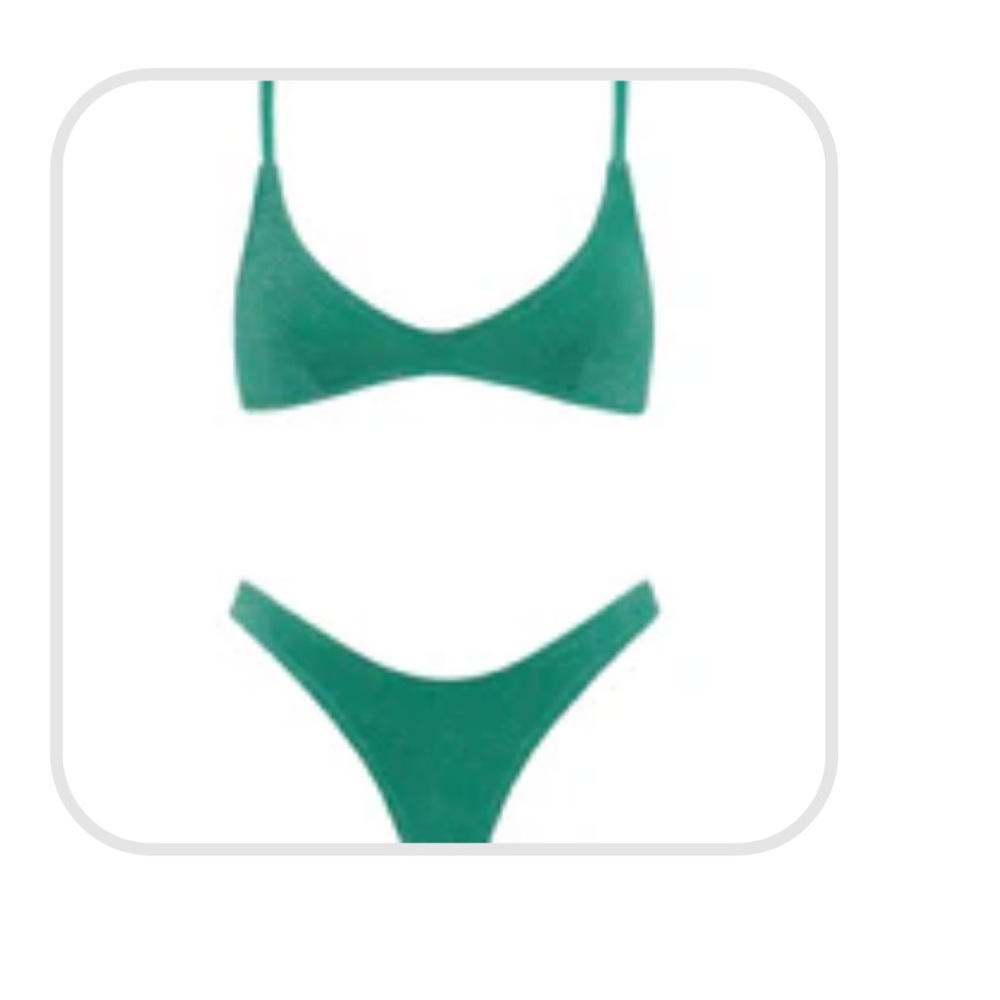 Green Triangl Bikini Set